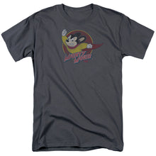 Load image into Gallery viewer, Mighty Mouse Mighty Circle Mens T Shirt Charcoal