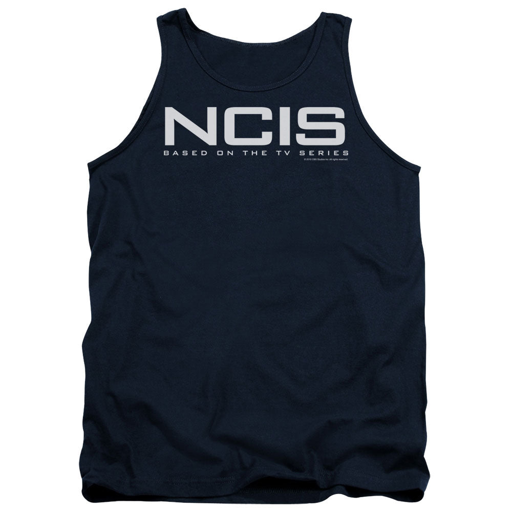 Ncis Logo Mens Tank Top Shirt Navy Officially Licensed