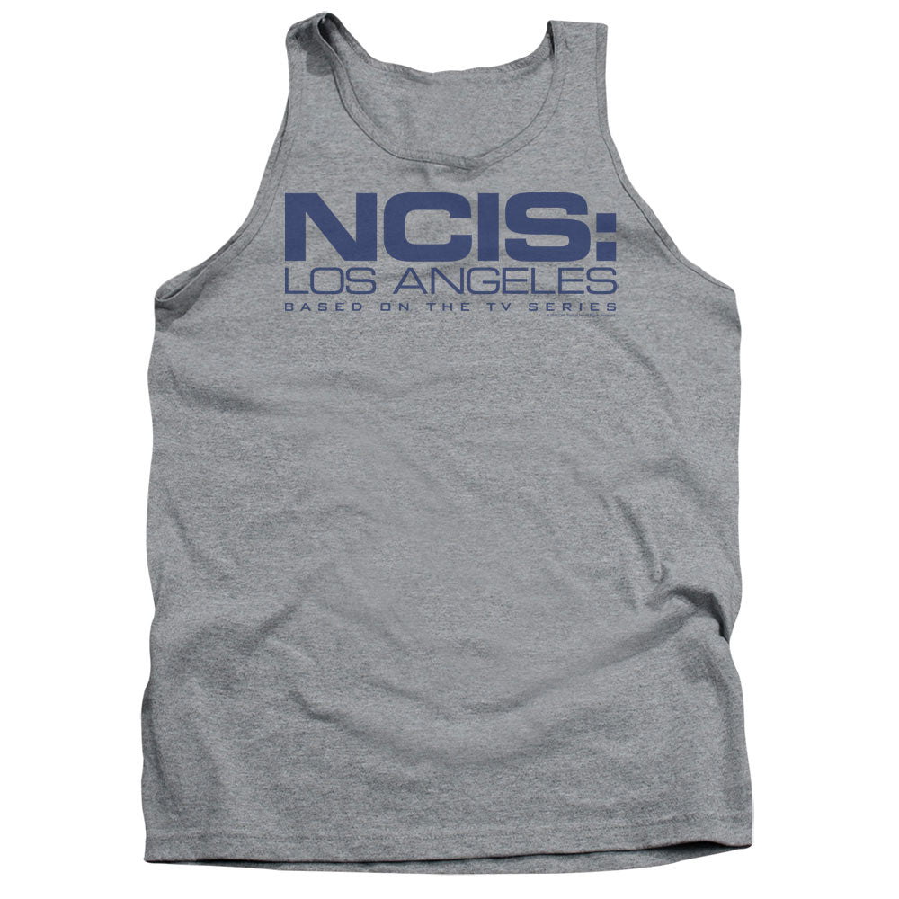 Ncis La Logo Mens Tank Top Shirt Athletic Heather Officially Licensed
