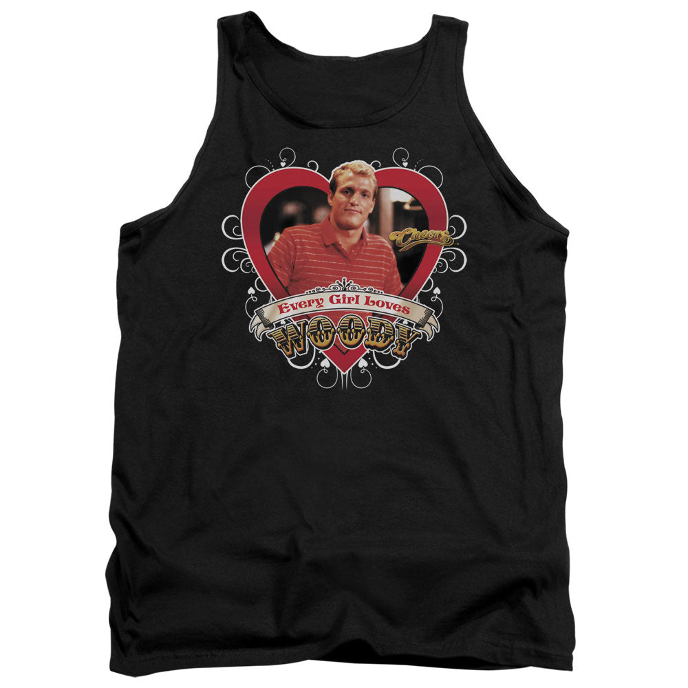 Cheers Woody Mens Tank Top Shirt Black Officially Licensed