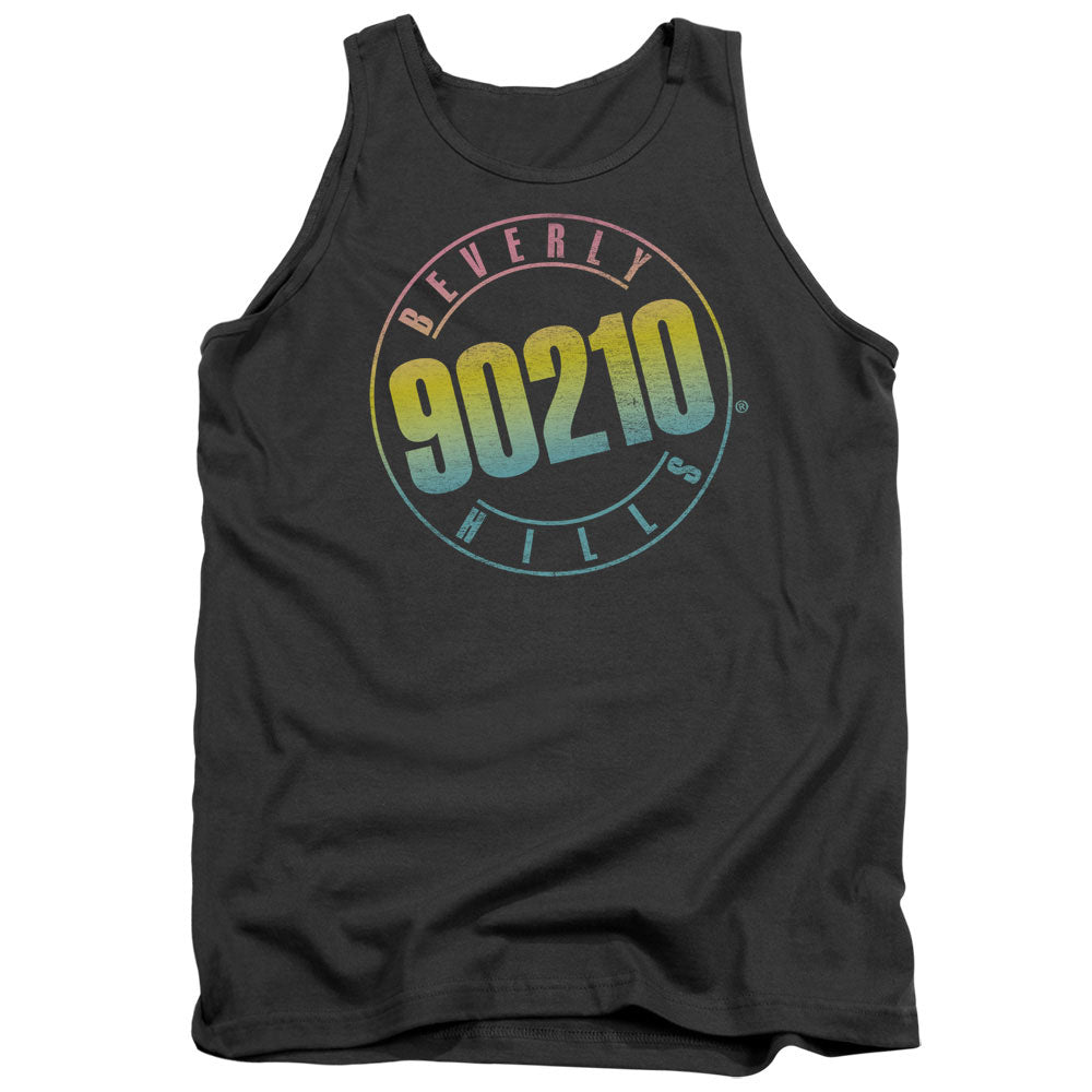 90210 Color Blend Logo Mens Tank Top Shirt Charcoal Officially Licensed