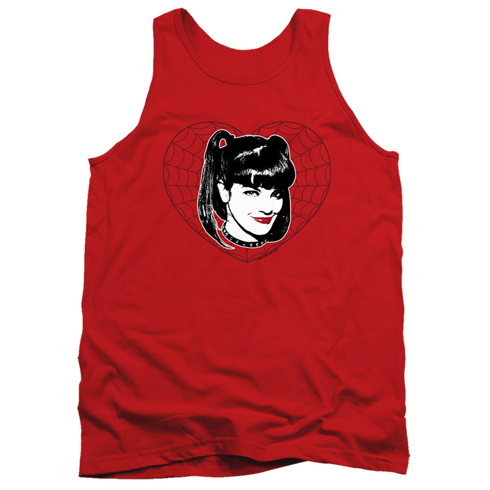 Ncis Abby Heart Mens Tank Top Shirt Red Officially Licensed