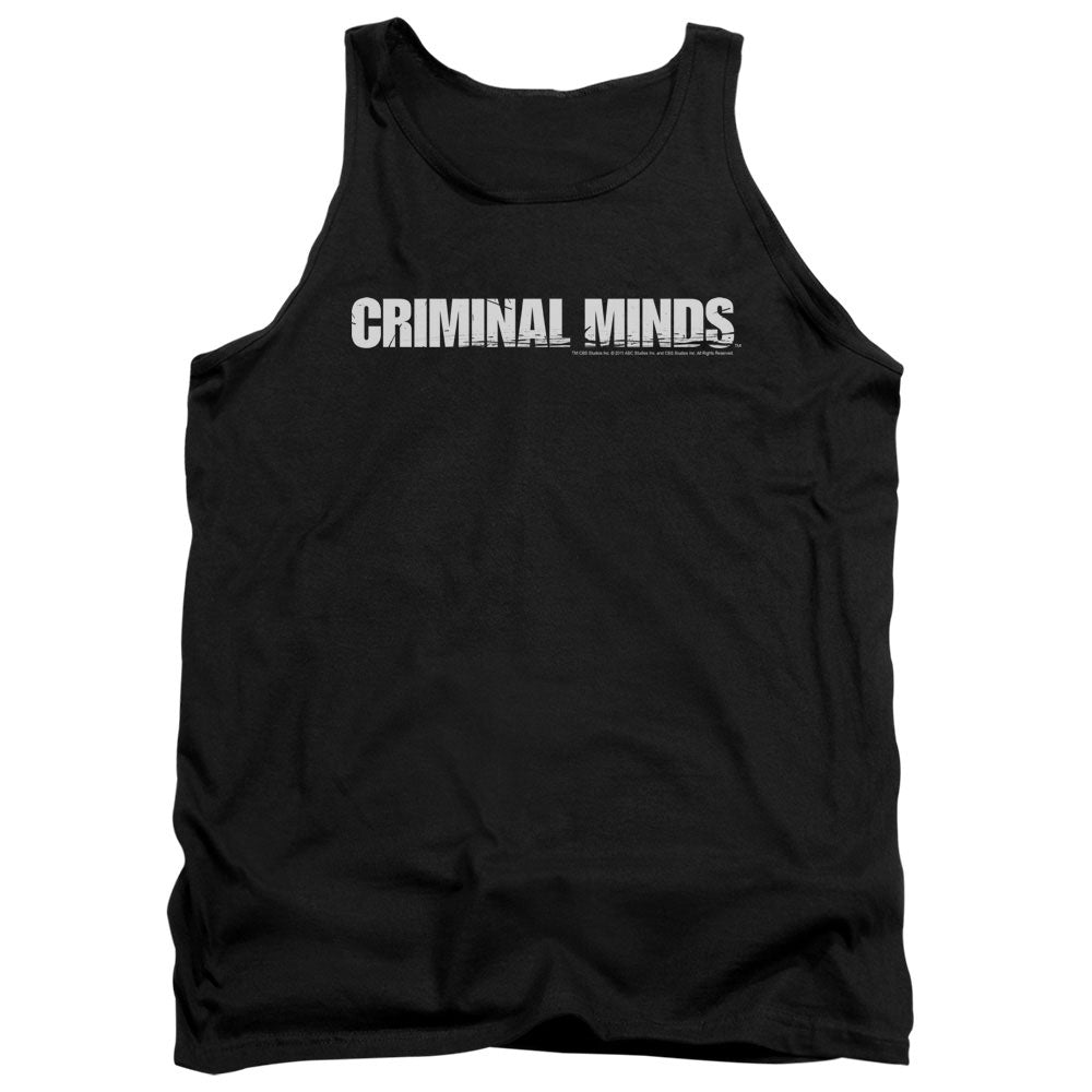 Criminal Minds Logo Mens Tank Top Shirt Black Officially Licensed