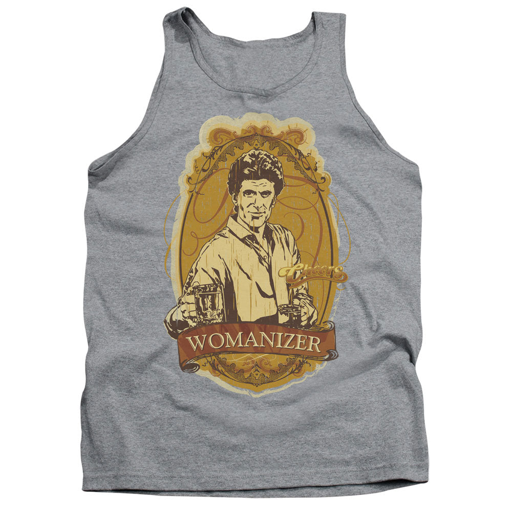 Cheers Womanizer Mens Tank Top Shirt Athletic Heather Officially Licensed
