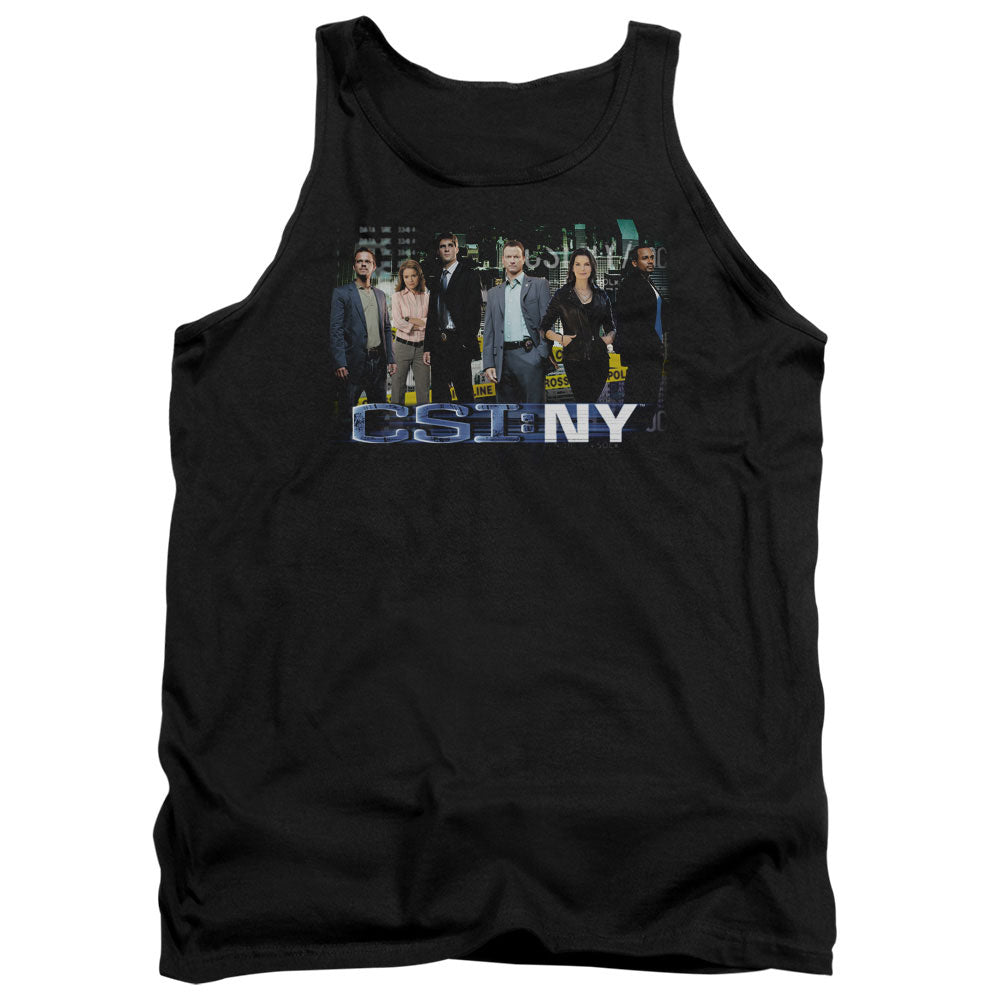 Csi Ny Cast Mens Tank Top Shirt Black Officially Licensed