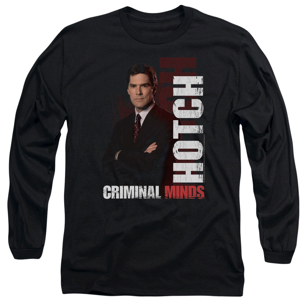 Criminal Minds Hotch Mens Long Sleeve Shirt Black Officially Licensed Officially Licensed