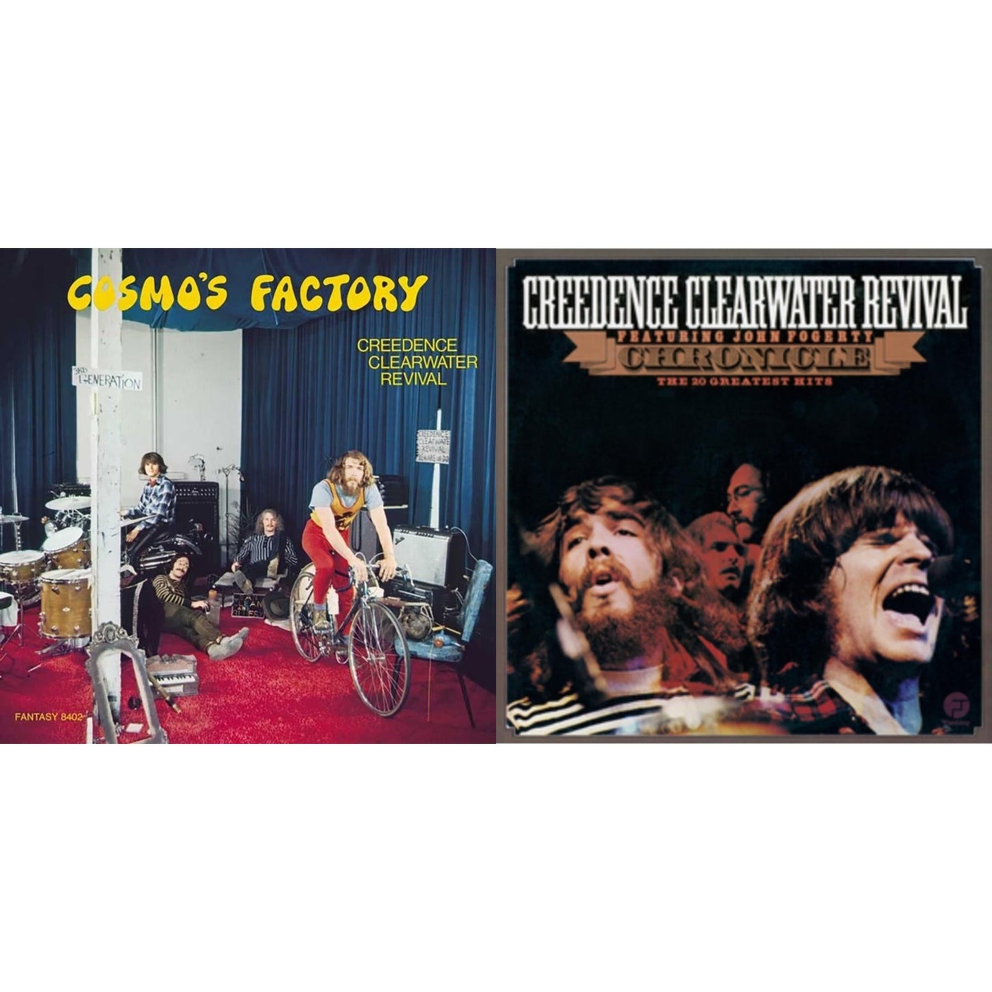 Creedence Clearwater Revival - Chronicle: 20 Greatest Hits & Cosmo's Factory (180G) - LP Vinyl Bundle