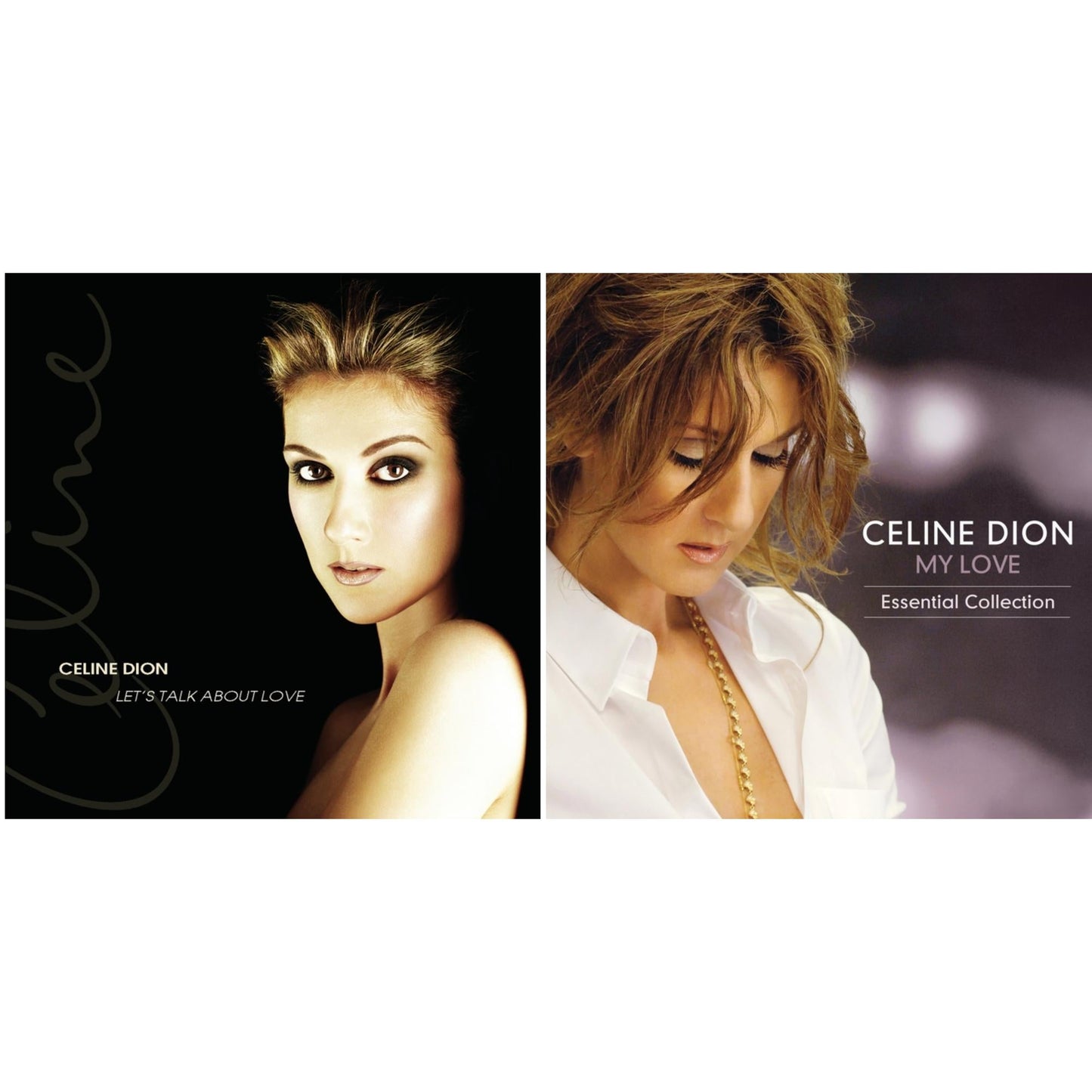 Celine Dion - Let's Talk About Love (Limited Edition/Opaque Orange Color Vinyl/2LP) & My Love Essential Collection (2LP)