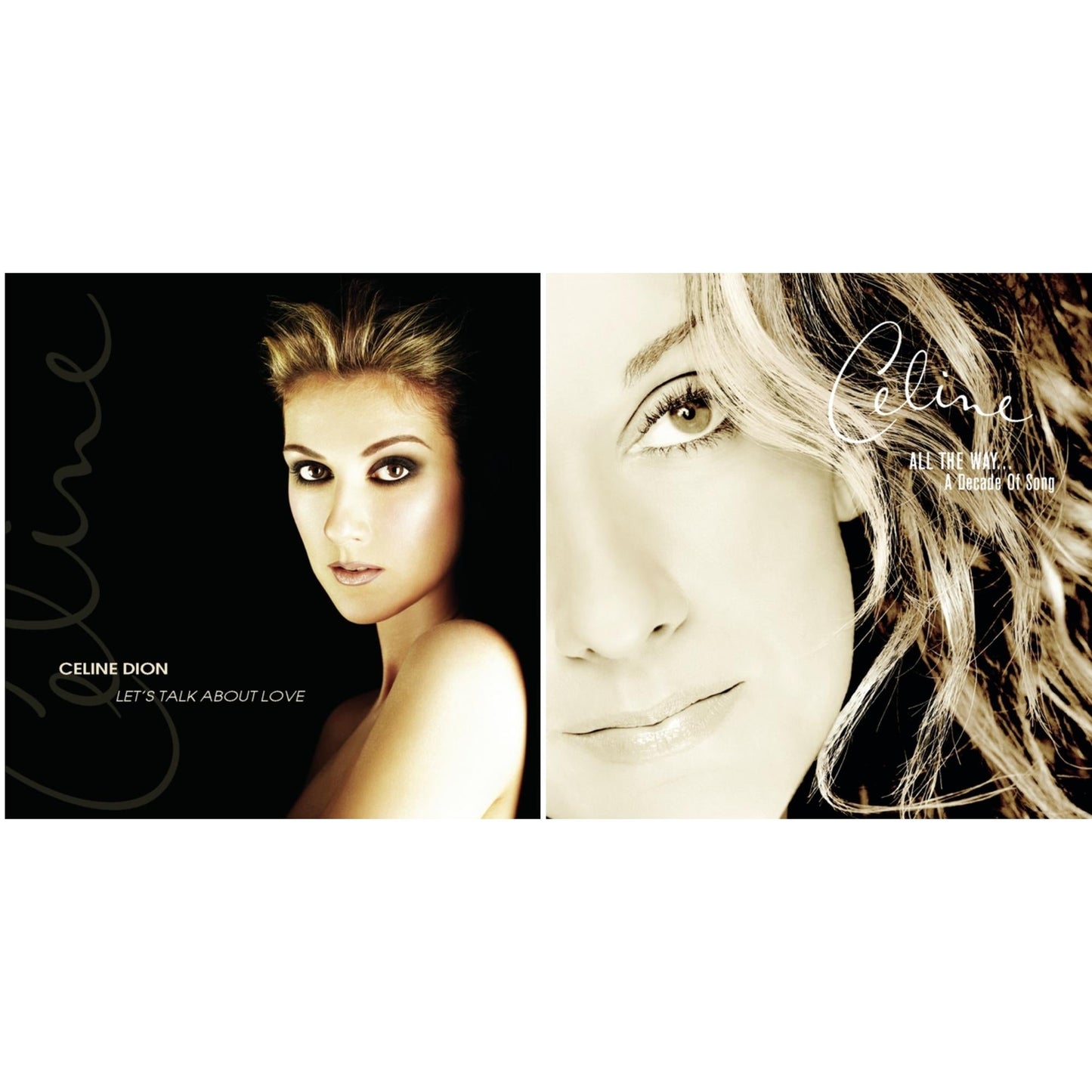 Celine Dion - Let's Talk About Love & Playlist: Celine Dion All The Way...Decade Of Song - CD Bundle