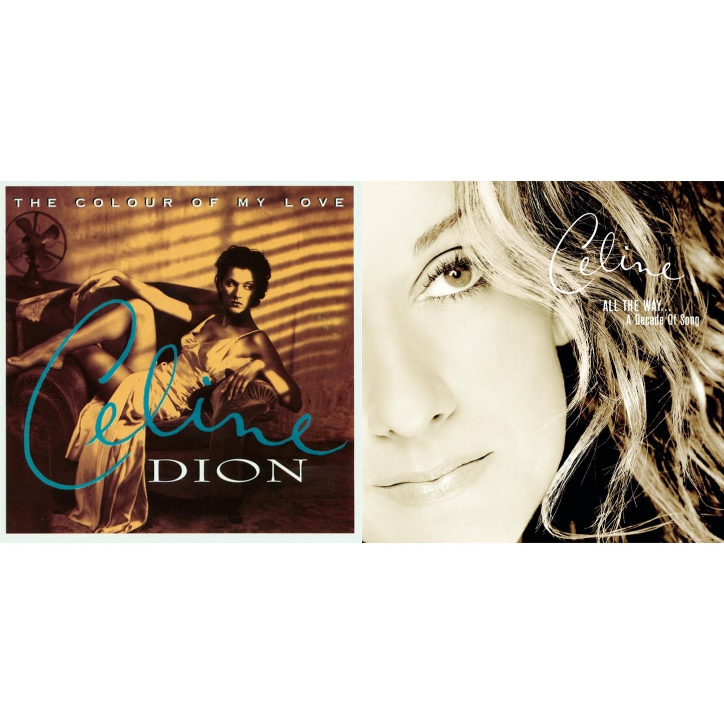 Celine Dion - Colour Of My Love & Playlist: Celine Dion All The Way...Decade Of Song - CD Bundle