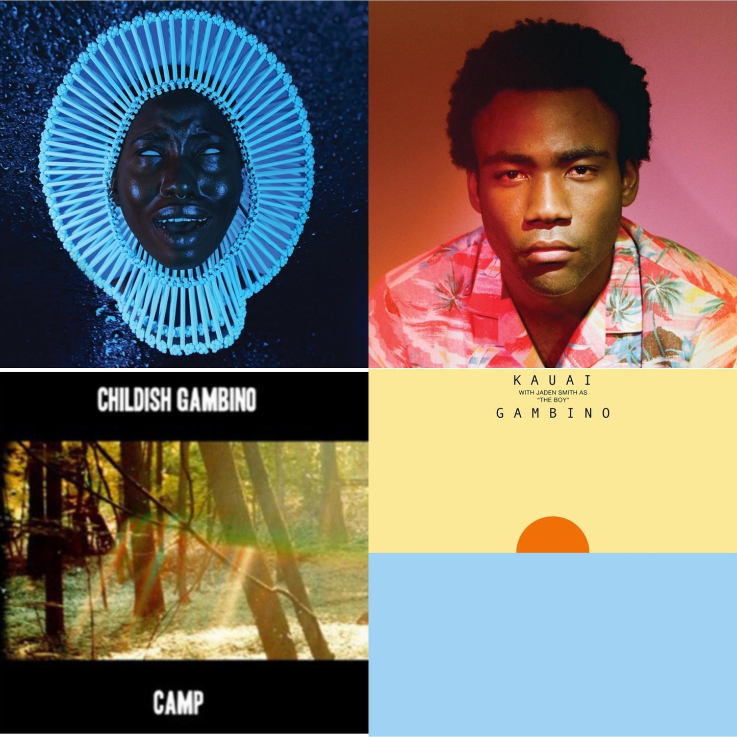 Childish Gambino - Awaken, My Love & Because The Internet & Camp & Kauai - LP Vinyl Bundle