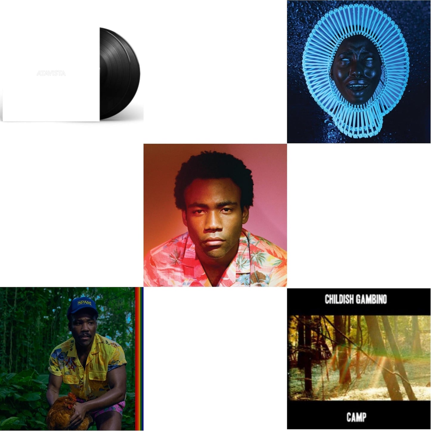 Childish Gambino - Atavista (X) (2LP) & Bando Stone & The New World (X) (2LP/Opaque Black Vinyl) & Because The Internet & Awaken, My Love & Camp