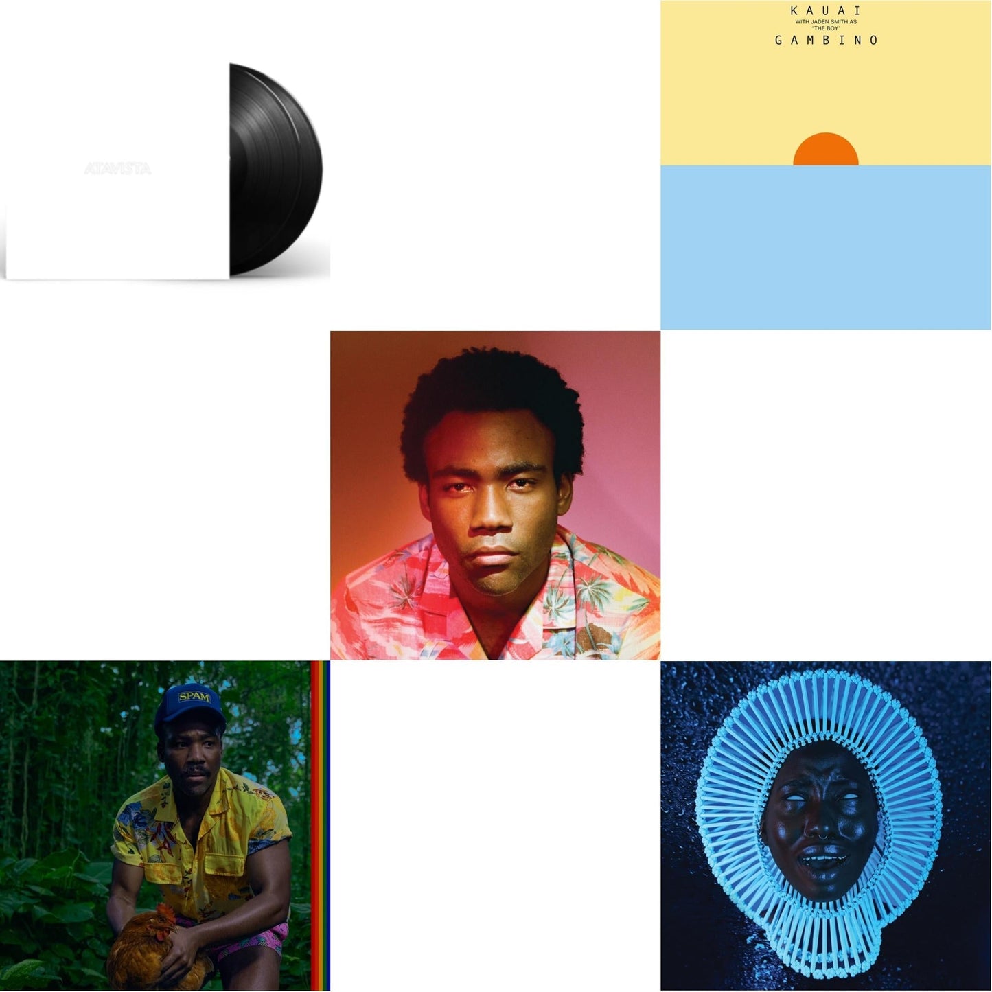 Childish Gambino - Atavista (X) (2LP) & Bando Stone & The New World (X) (2LP/Opaque Black Vinyl) & Because The Internet & Kauai & Awaken, My Love