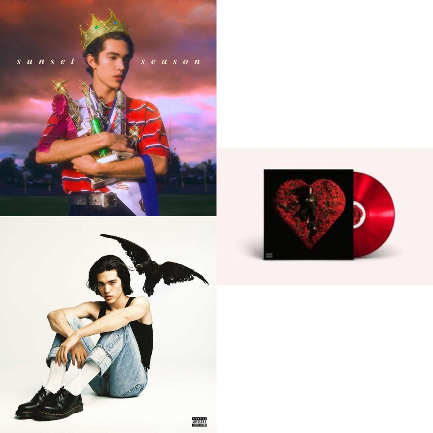 Conan Gray - Superache (X) (Ruby Red LP Vinyl) & Kid Krow (X) & Sunset Season Ep (Translucent Blue LP Vinyl)