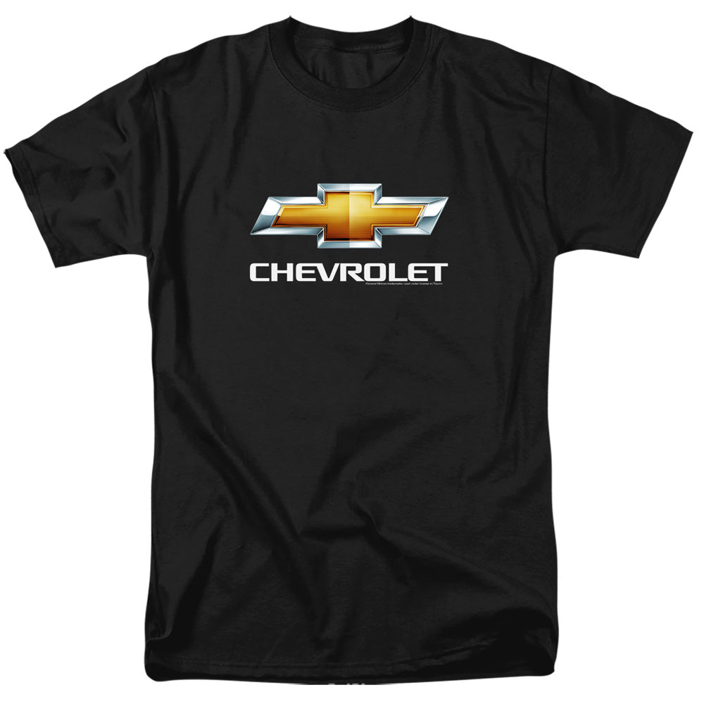 Chevrolet Chevy Bowtie Stacked Mens T Shirt Black Officially Licensed