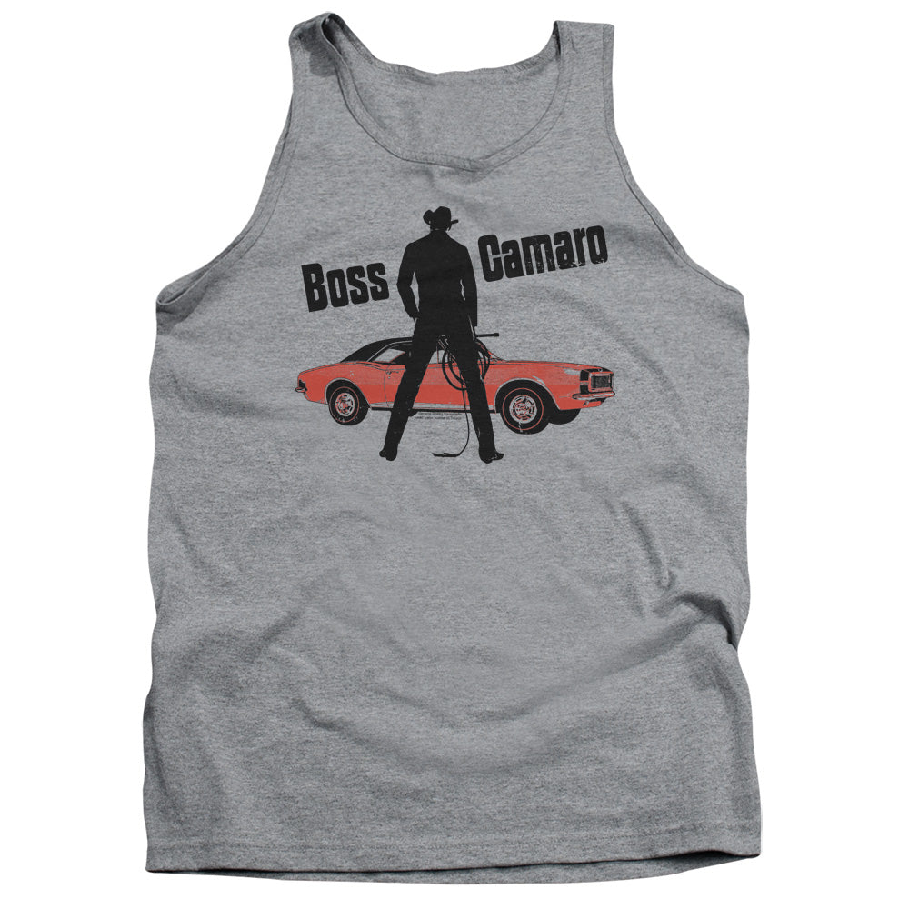 Chevrolet Boss Mens Tank Top Shirt Athletic Heather Officially Licensed