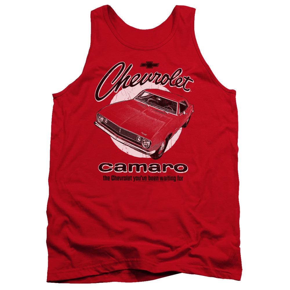 Chevrolet Retro Camaro Mens Tank Top Shirt Red Officially Licensed