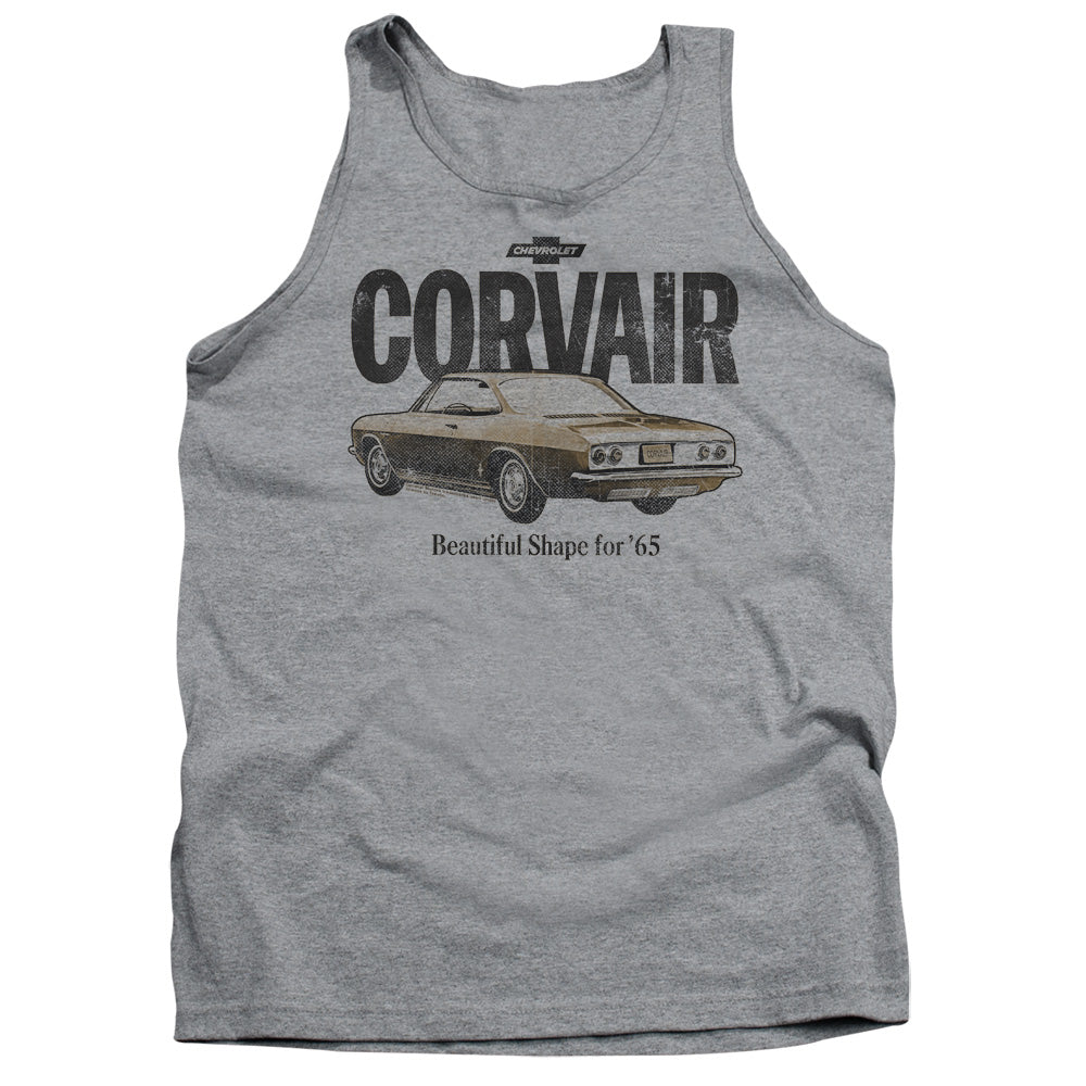 Chevrolet Retro Corvair Mens Tank Top Shirt Athletic Heather Officially Licensed