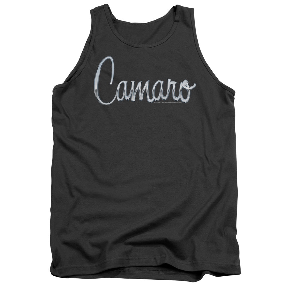 Chevrolet Classic Camaro Metal Mens Tank Top Shirt Charcoal Officially Licensed