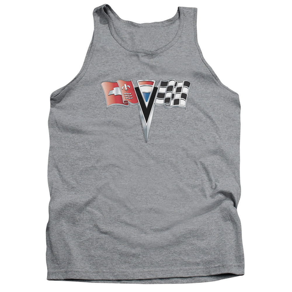 Chevrolet 2Nd Gen Vette Nose Emblem Mens Tank Top Shirt Athletic Heather Officially Licensed