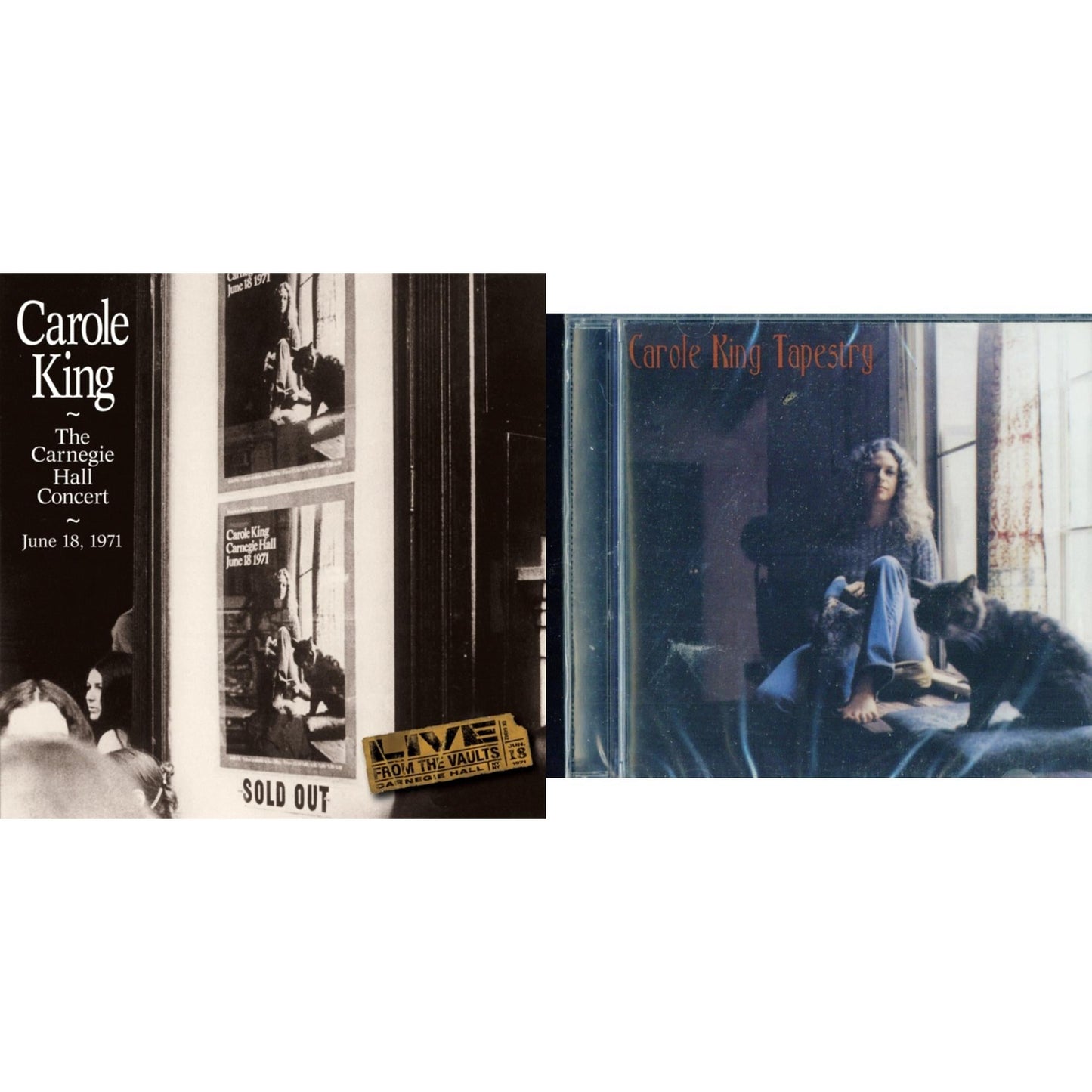 Carole King - Tapestry & Carnegie Hall Concert June 18 1971 - CD Bundle