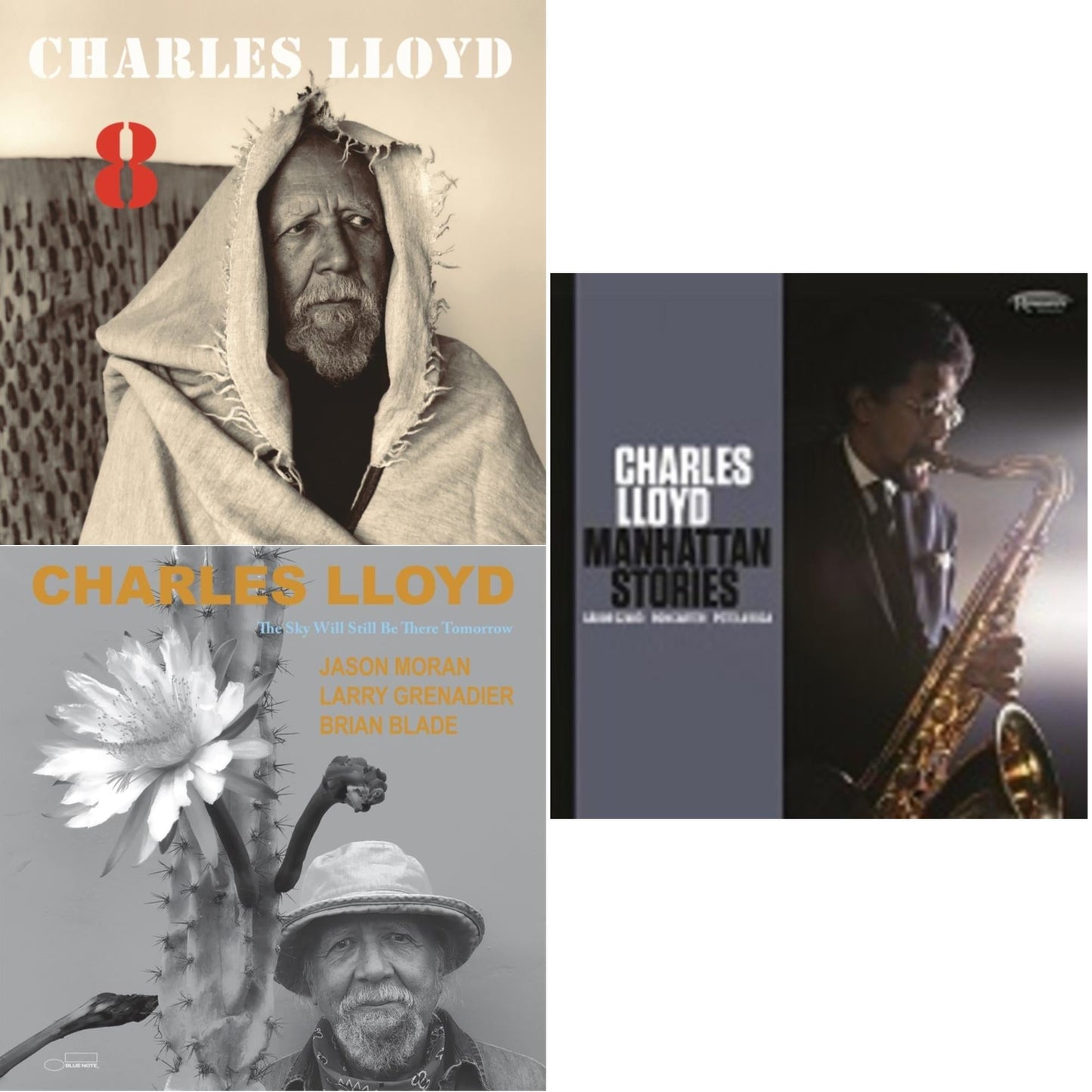 Charles Lloyd - 8: Kindred Spirits (Live From The Lobero) (2LP) & Sky Will Still Be There Tomorrow (2LP) & Manhattan Stories (Deluxe/180G/2LP) (Rsd)