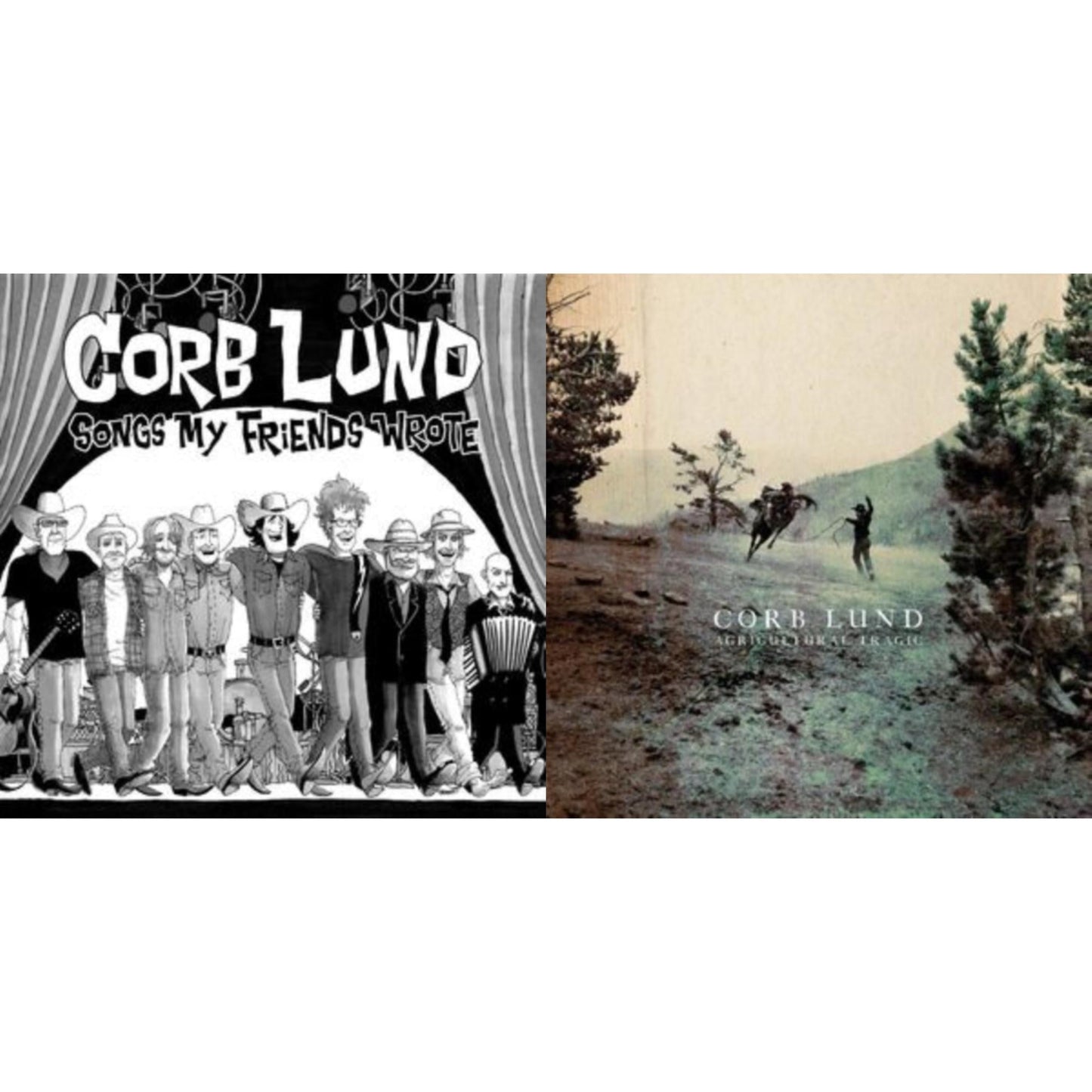 Corb Lund - Agricultural Tragic (Canadian Tuxedo LP Vinyl) & Songs My Friends Wrote