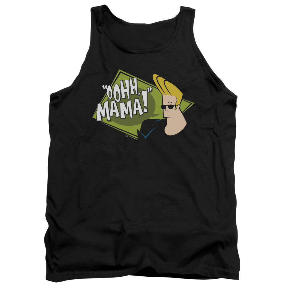 Johnny Bravo Oohh Mama Mens Tank Top Shirt Black Officially Licensed