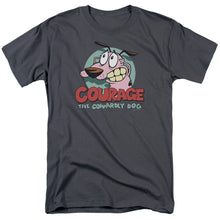 Load image into Gallery viewer, Courage The Cowardly Dog Courage Mens T Shirt Charcoal