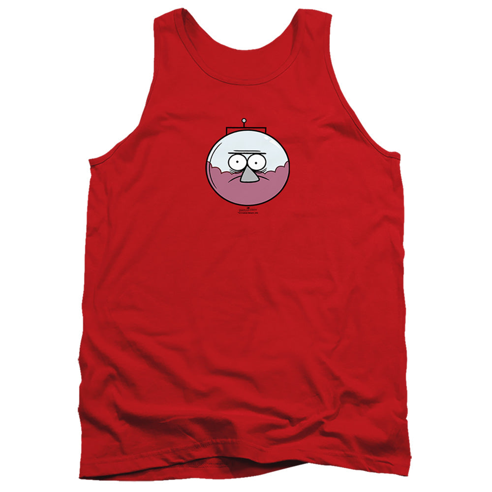 The Regular Show Benson Mens Tank Top Shirt Red Officially Licensed