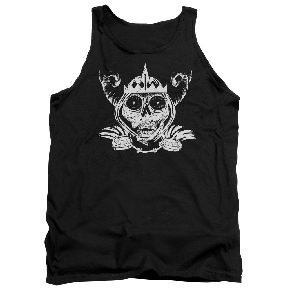 Adventure Time Skull Face Mens Tank Top Shirt Black Officially Licensed