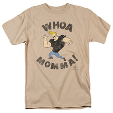 Load image into Gallery viewer, Johnny Bravo Whoa Momma Mens T Shirt Sand