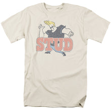 Load image into Gallery viewer, Johnny Bravo Stud Mens T Shirt Cream