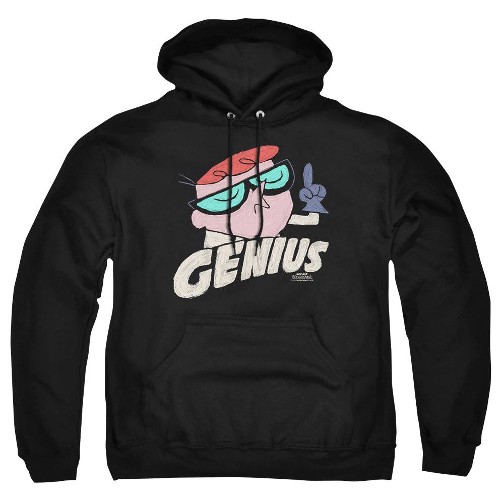 Dexters Laboratory Genius Mens Hoodie Black Officially Licensed