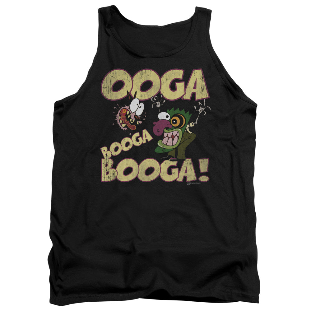 Courage Ooga Booga Booga Mens Tank Top Shirt Black Officially Licensed