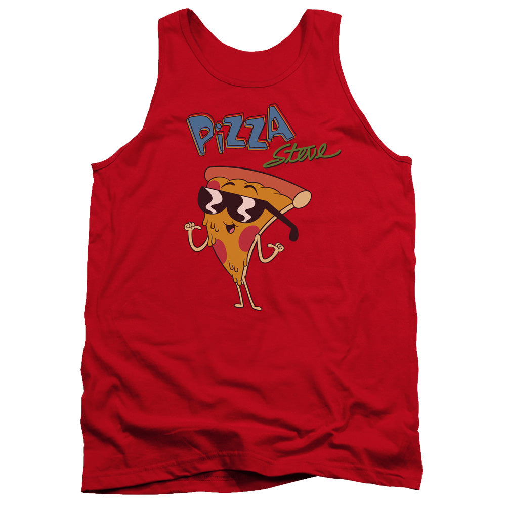 Uncle Grandpa Pizza Steve Mens Tank Top Shirt Red Officially Licensed