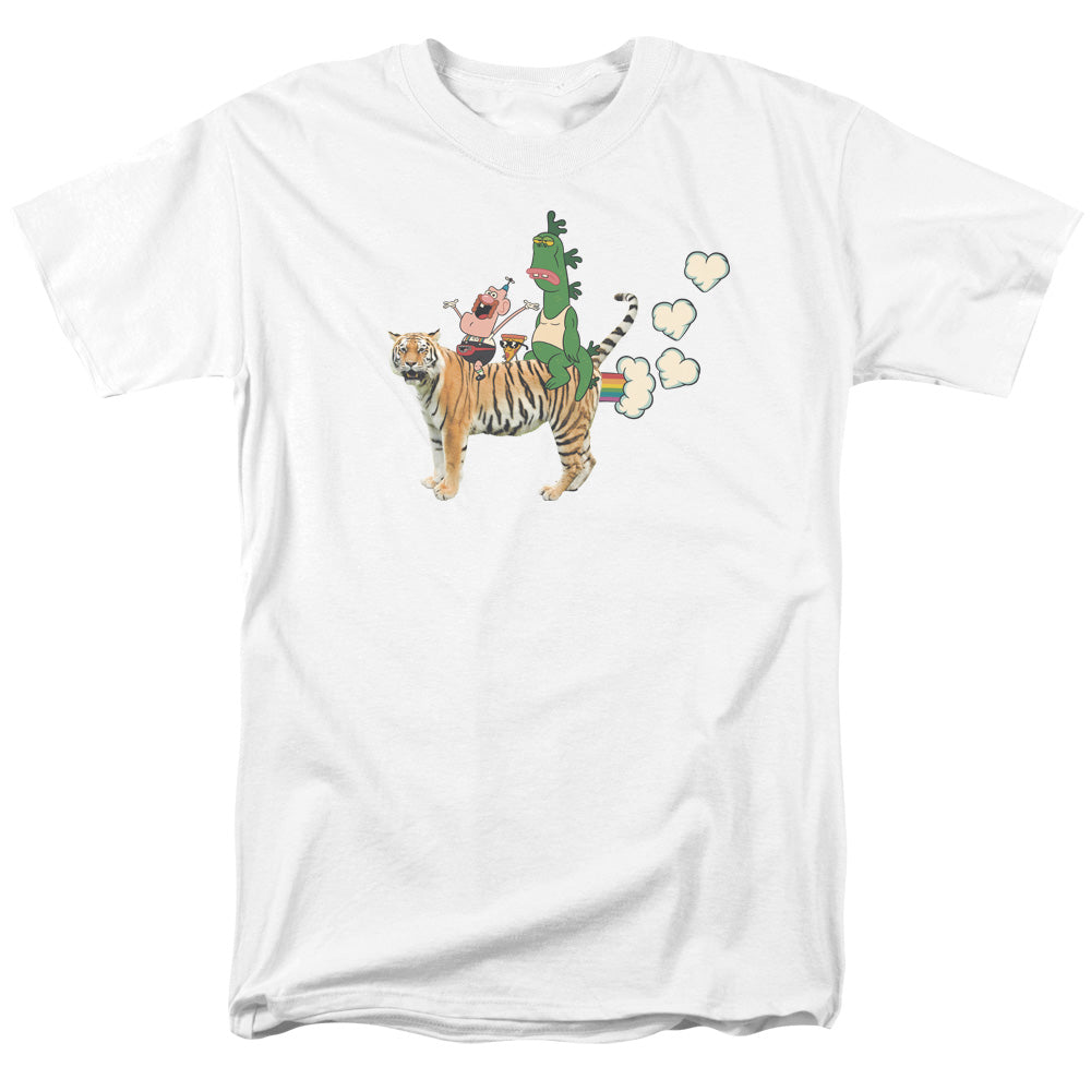 Uncle Grandpa Fart Hearts Mens T Shirt White Officially Licensed