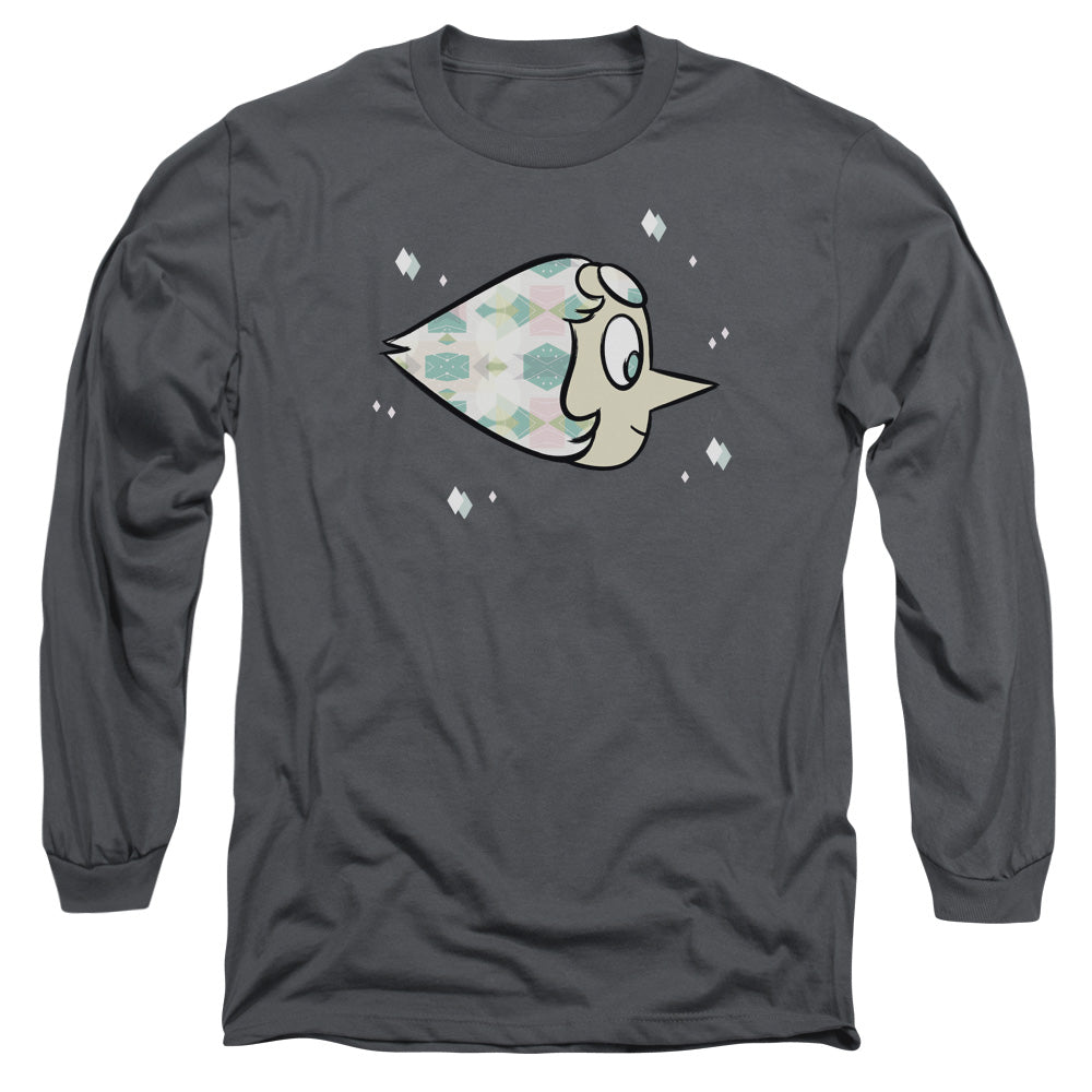 Steven Universe Pearl Mens Long Sleeve Shirt Charcoal Officially Licensed