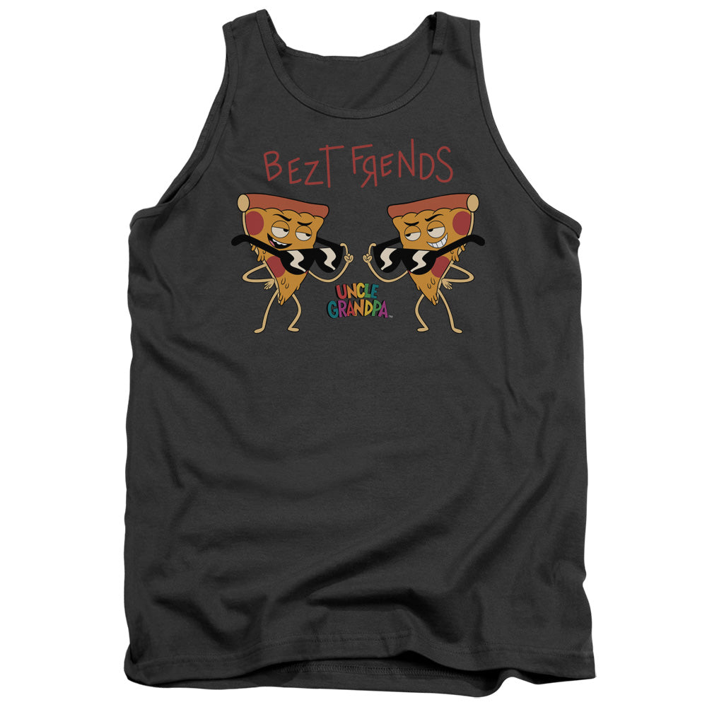 Uncle Grandpa Bezt Frends Mens Tank Top Shirt Charcoal Officially Licensed
