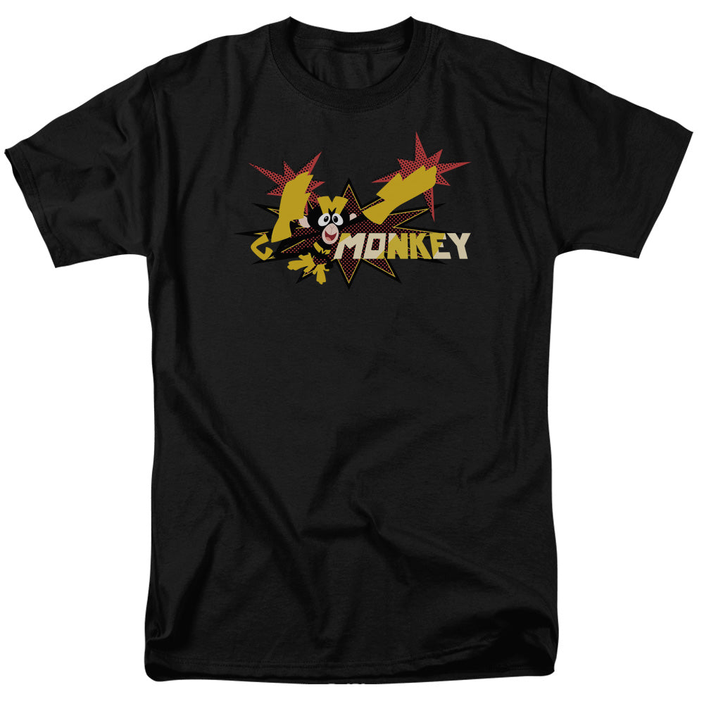 Dexterss Laboratory Monkey Mens T Shirt Black