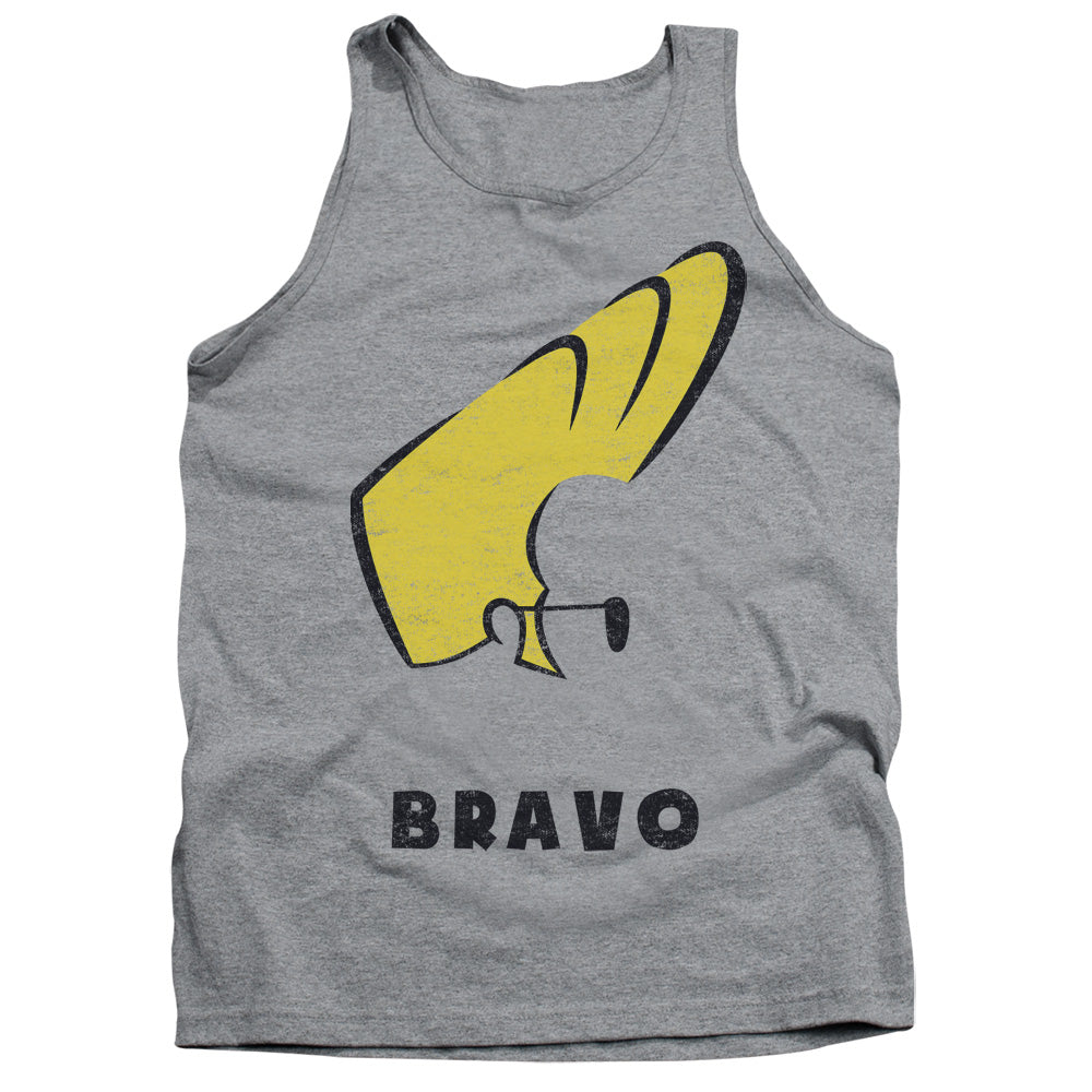 Johnny Bravo Johnny Hair Mens Tank Top Shirt Athletic Heather Officially Licensed