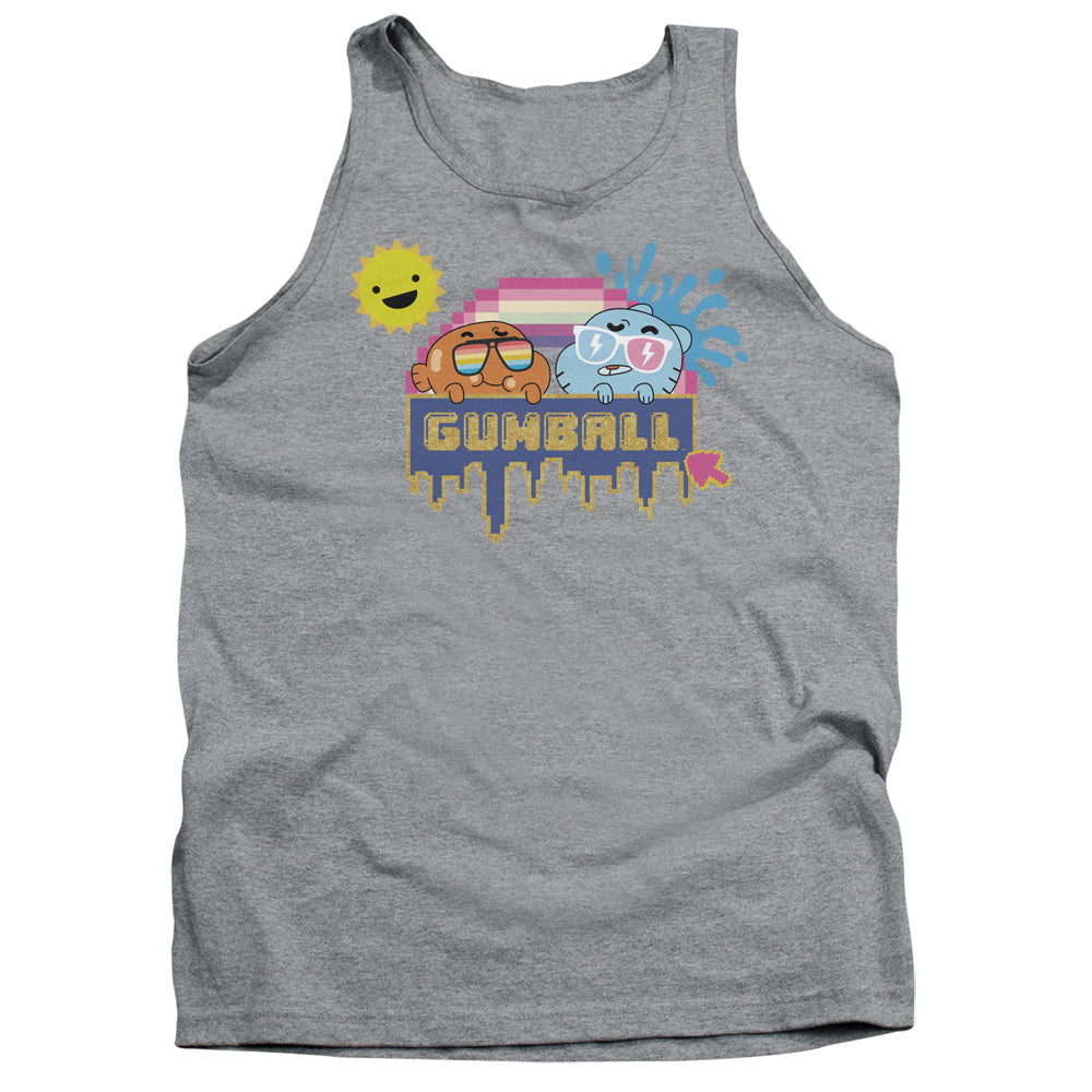 Amazing World Of Gumball Sunshine Mens Tank Top Shirt Athletic Heather Officially Licensed
