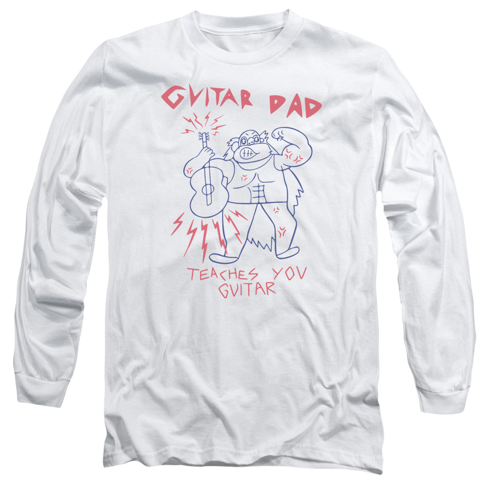Steven Universe Guitar Dad Mens Long Sleeve Shirt White Officially Licensed