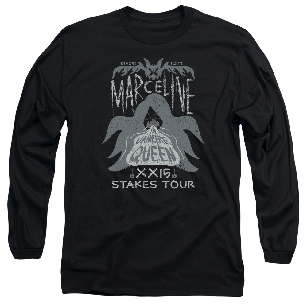 Adventure Time Marceline Concert Mens Long Sleeve Shirt Black Officially Licensed