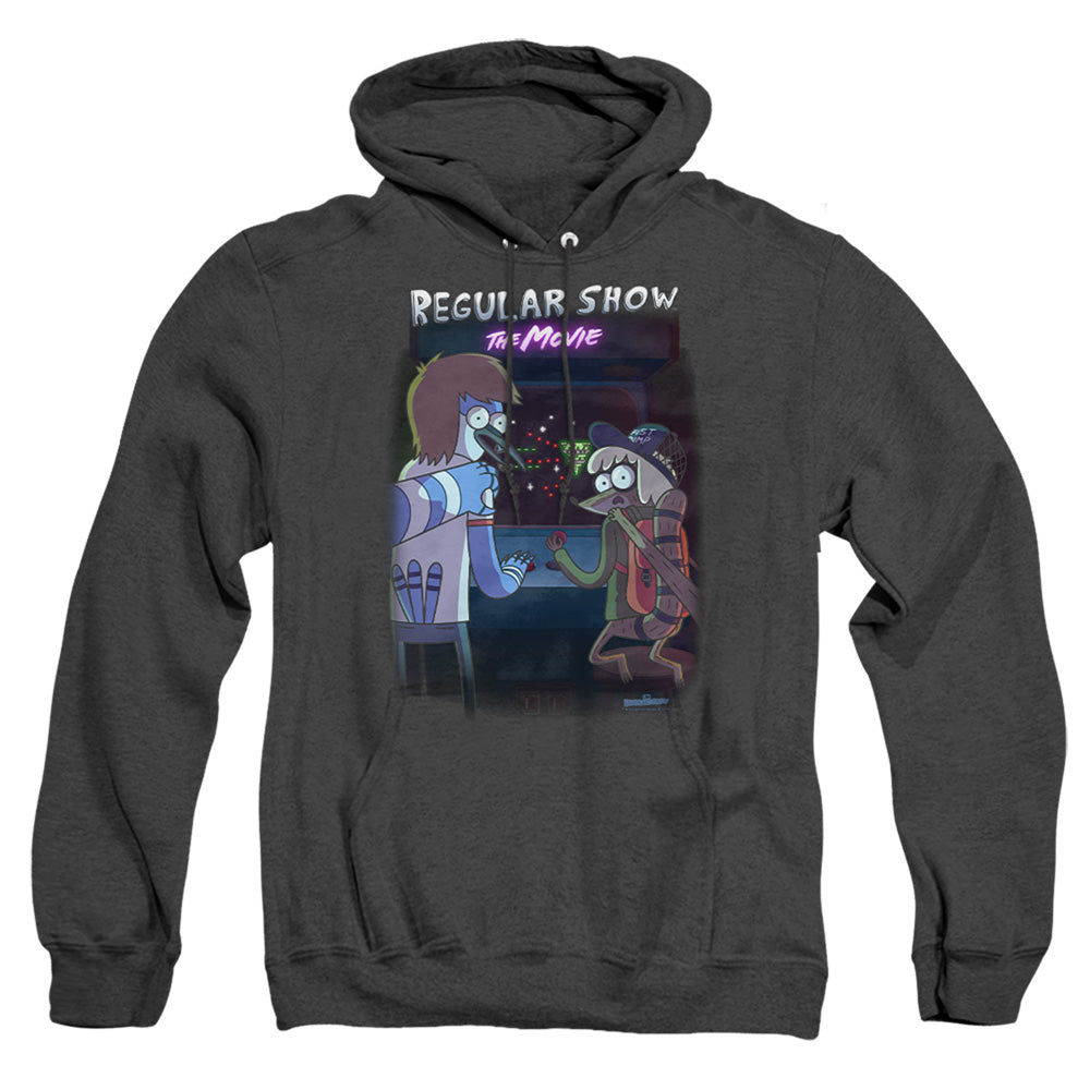 Regular Show Rs The Movie Heather Mens Hoodie Black Officially Licensed