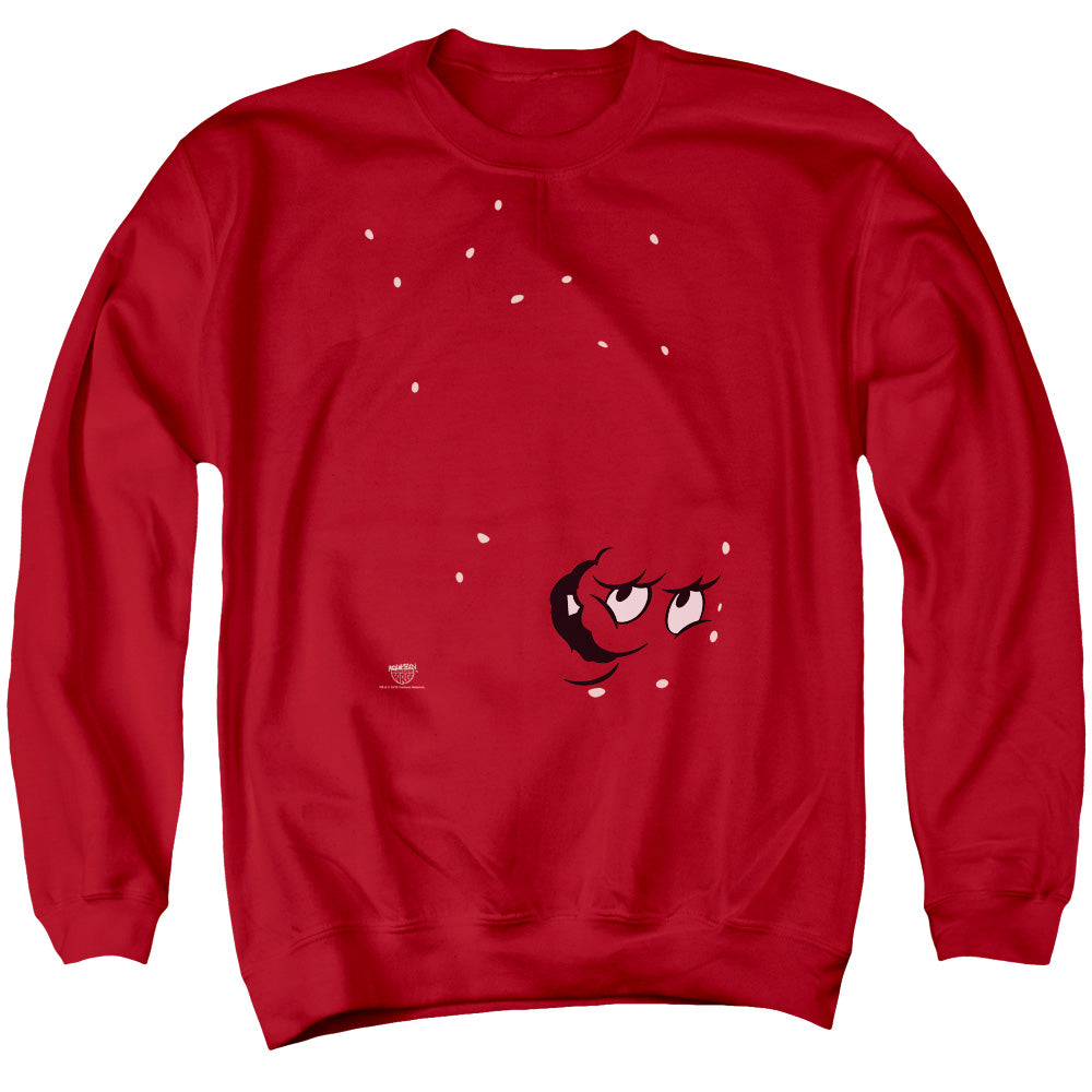 Aqua Teen Hunger Force Meatwad Mens Crewneck Sweatshirt Red Officially Licensed
