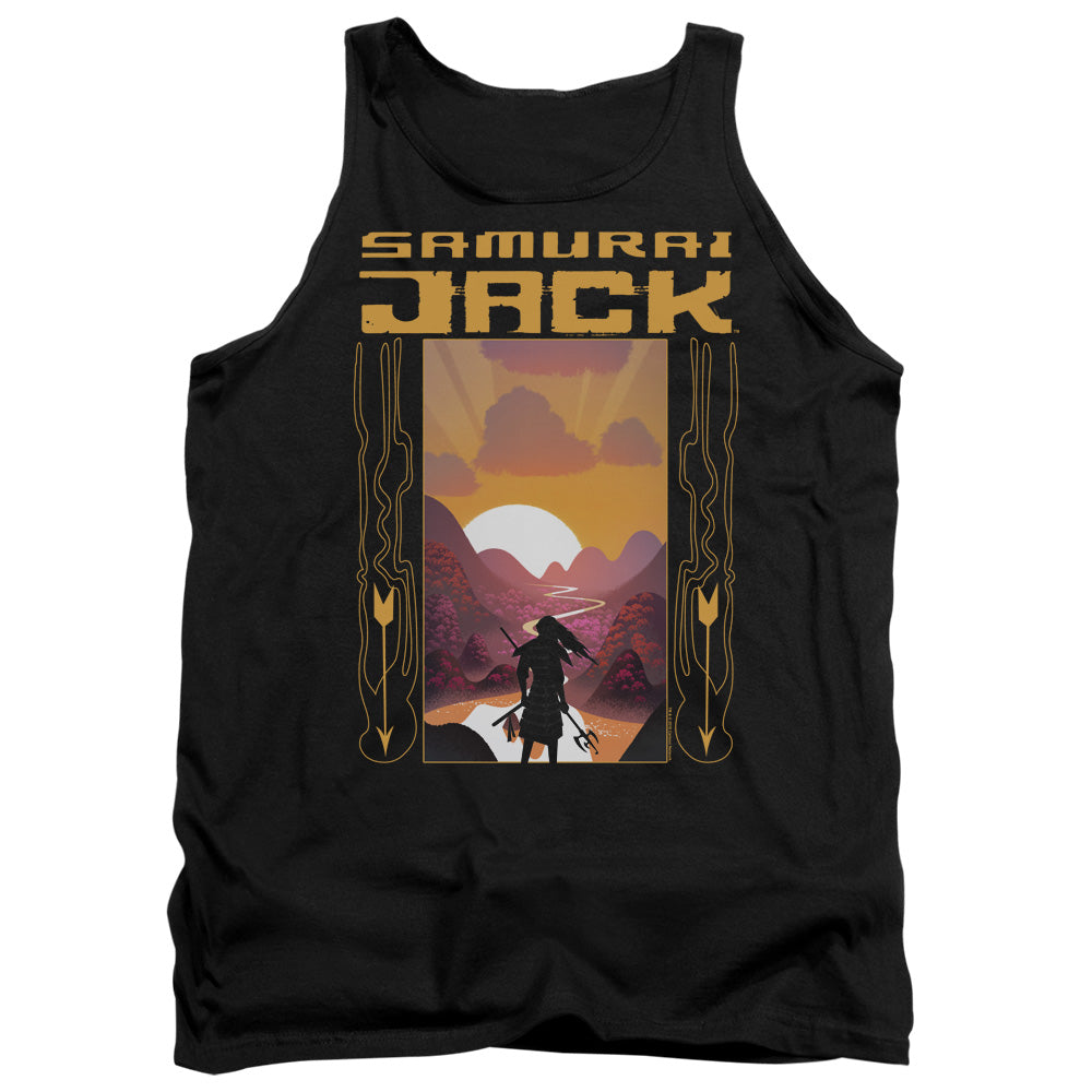 Samurai Jack Sunrise Mens Tank Top Shirt Black Officially Licensed