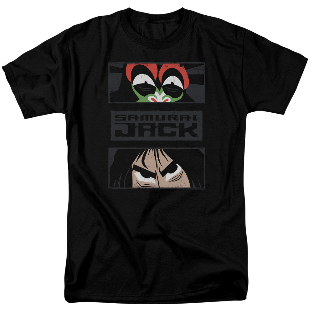 Samurai Jack Stare Down Mens T Shirt Black Officially Licensed