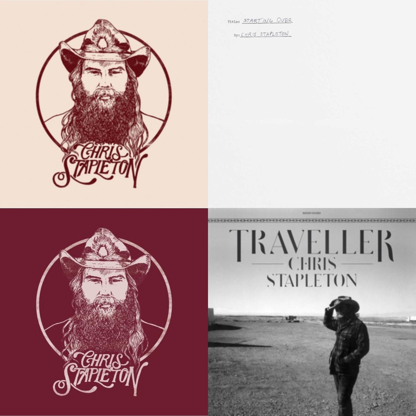 Chris Stapleton - From A Room: Vol.1 & Starting Over (2LP/180G) & From A Room: Volume 2 & Traveller