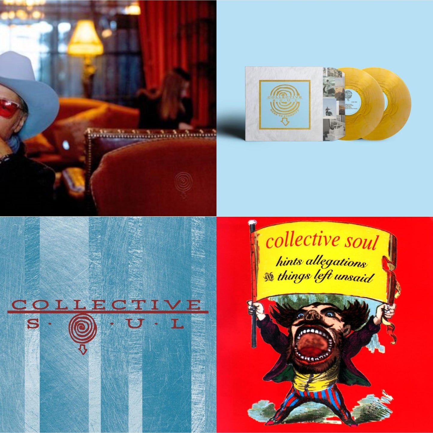 Collective Soul - Vibrating & Here To Eternity & Collective Soul & Hints Allegations & Things Left Unsaid - LP Vinyl Bundle